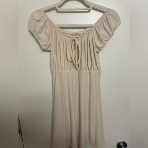 medium cream cute dress